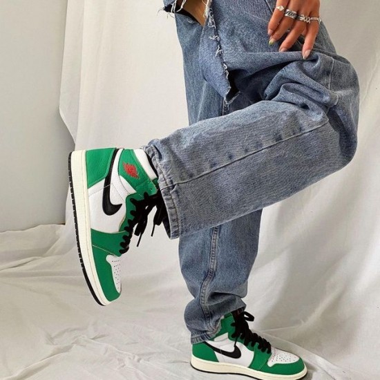 DB4612-300 Air Jordan 1 High Lucky Green Lucky Green/White-Sail-Black 