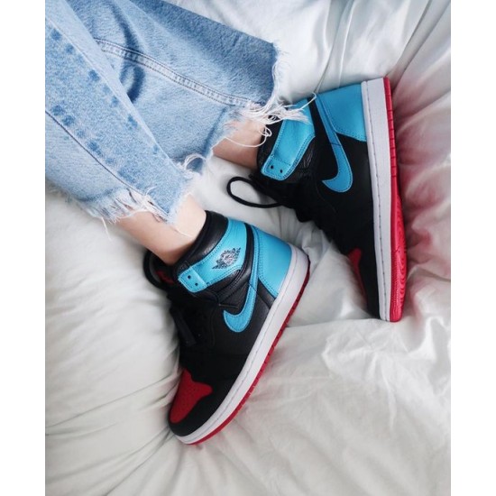 CD0461-046 Air Jordan 1 High Og Unc To Chicago Dark Powder Blue/Gym Red-Black-White 