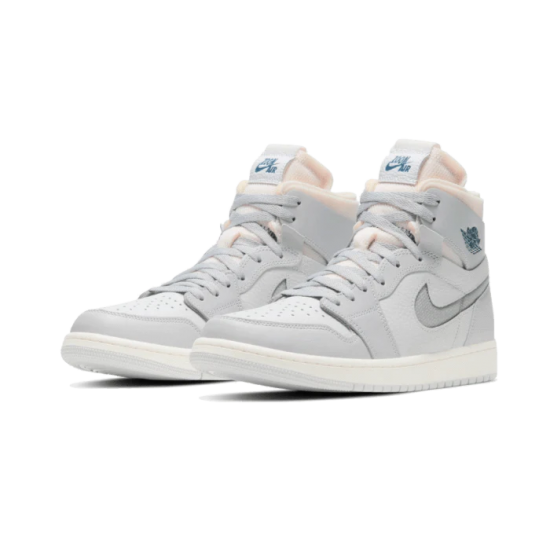 DH4268-001 Air Jordan 1 High Zoom Air Cmft London Gray Photondust/Lightsmokegray-Grayfog