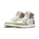 CT0979-102 Air Jordan 1 High Zoom Air Cmft Olive Aura White/Grayheather-Olive/Aura-Khaki