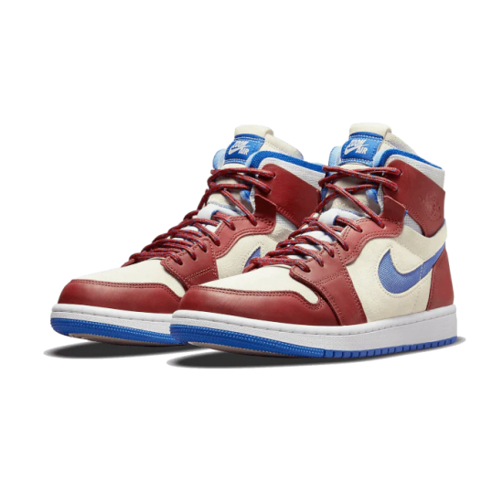 CT0979-104 Air Jordan 1 High Zoom Cmft Team Red Sail/Teamred/Blue/White