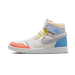 DJ6910-100 Air Jordan 1 High Zoom Cmft To My First Coach Sail/White/Zitron/Psychic Blue