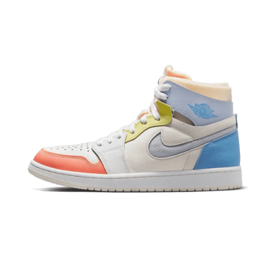 DJ6910-100 Air Jordan 1 High Zoom Cmft To My First Coach Sail/White/Zitron/Psychic Blue