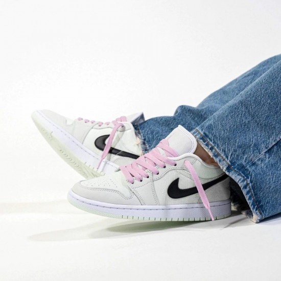 CZ0776-300 Air Jordan 1 Low Barely Green Barely Green/Black/Arctic Pink/White 