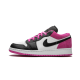 CK3022-005 Air Jordan 1 Low Black Active Fuchsia Black/Black-On Fushsia