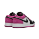 CK3022-005 Air Jordan 1 Low Black Active Fuchsia Black/Black-On Fushsia