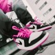 CK3022-005 Air Jordan 1 Low Black Active Fuchsia Black/Black-On Fushsia