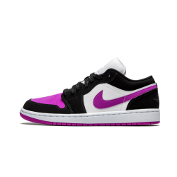 DC0774-005 Air Jordan 1 Low Black Cactus Flower Black/Cactusflower-White