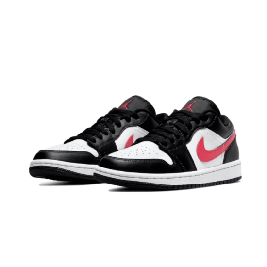 DC0774-004 Air Jordan 1 Low Black Siren Red Black/Siren Red-White 