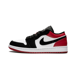 553558-116 Air Jordan 1 Low Black Toe White/Black-Gymred