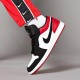 553558-116 Air Jordan 1 Low Black Toe White/Black-Gymred