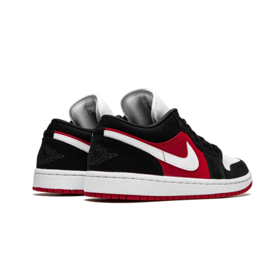 DC0774-016 Air Jordan 1 Low Black White Gym Red Black/White-Gymred