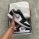 553558-040 Air Jordan 1 Low Black White Particle Gray Black/Particlegray-White