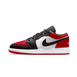 553560-612/553558-612 Air Jordan 1 Low Bred Toe (2021) Red/Black/White 