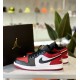 553560-612/553558-612 Air Jordan 1 Low Bred Toe (2021) Red/Black/White 