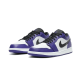 553558-500 Air Jordan 1 Low Court Purple Black-White/Courtpurple