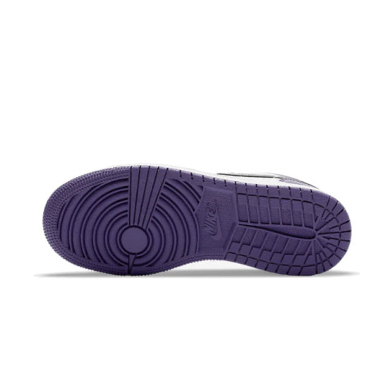 553558-500 Air Jordan 1 Low Court Purple Black-White/Courtpurple