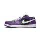 553560-501/553558-501 Air Jordan 1 Low Court Purple Black Courtpurple/Black-White