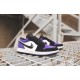 553560-501/553558-501 Air Jordan 1 Low Court Purple Black Courtpurple/Black-White