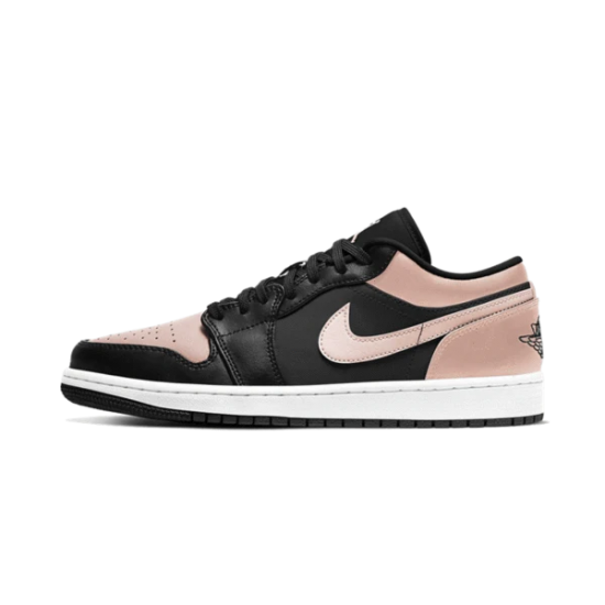 553558-500 Air Jordan 1 Low Crimson Tint Black-White/Courtpurple