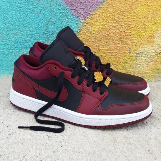 DB6491-600 Air Jordan 1 Low Dark Beetroot Dark-Beetroot/Black-White 