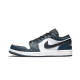 553558-411 Air Jordan 1 Low Dark Teal White/Dark Teal-Black 