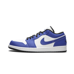 553558-124 Air Jordan 1 Low Game Royal White/Black-Royalgame