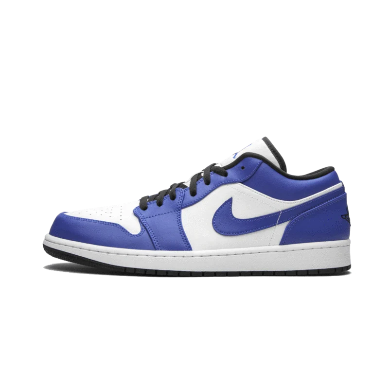 553558-124 Air Jordan 1 Low Game Royal White/Black-Royalgame