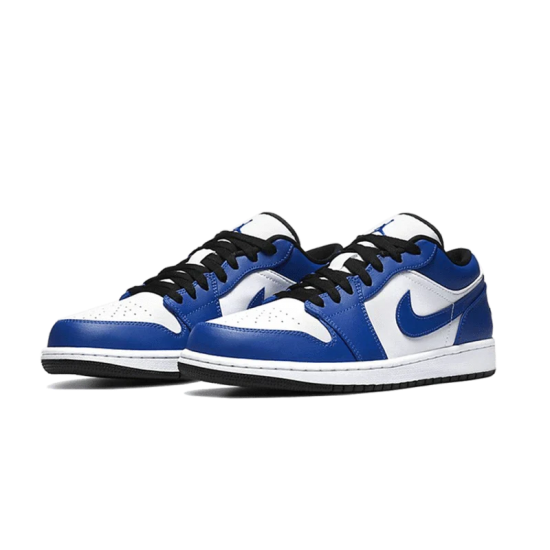 553558-124 Air Jordan 1 Low Game Royal White/Black-Royalgame