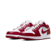 553558-611 Air Jordan 1 Low Gym Red White Gymred/Gymred-White