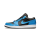 553558-410 Air Jordan 1 Low Laser Blue Black Laserblue/Black-White