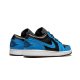 553558-410 Air Jordan 1 Low Laser Blue Black Laserblue/Black-White