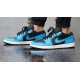 553558-410 Air Jordan 1 Low Laser Blue Black Laserblue/Black-White