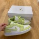 DH9619-103 Air Jordan 1 Low Limelight Summit White/Limelight 