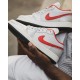 DA4668-001 Air Jordan 1 Low Night Track Sail/Metallic Silver-Varsity Red-Black 