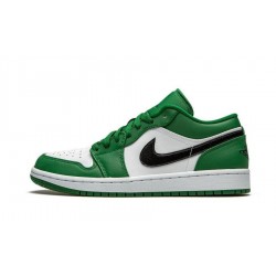 553558-30 Air Jordan 1 Low Pine Green Pinegreen/Black-White