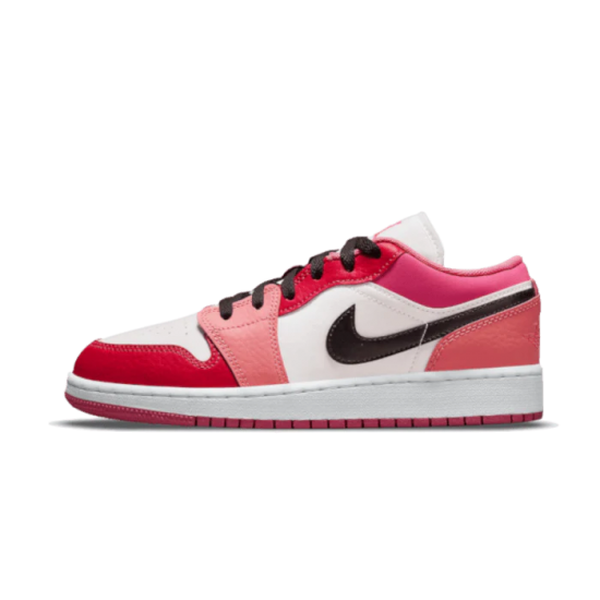 553560-162 Air Jordan 1 Low Pink Red Pink/Pink-White-Black 