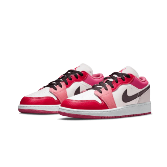 553560-162 Air Jordan 1 Low Pink Red Pink/Pink-White-Black 