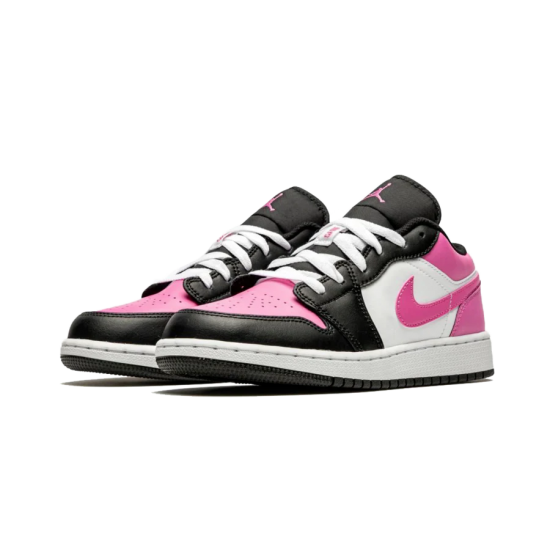 554723-106 Air Jordan 1 Low Pinksicle White/Pinksicle-Black 