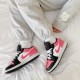 554723-106 Air Jordan 1 Low Pinksicle White/Pinksicle-Black 