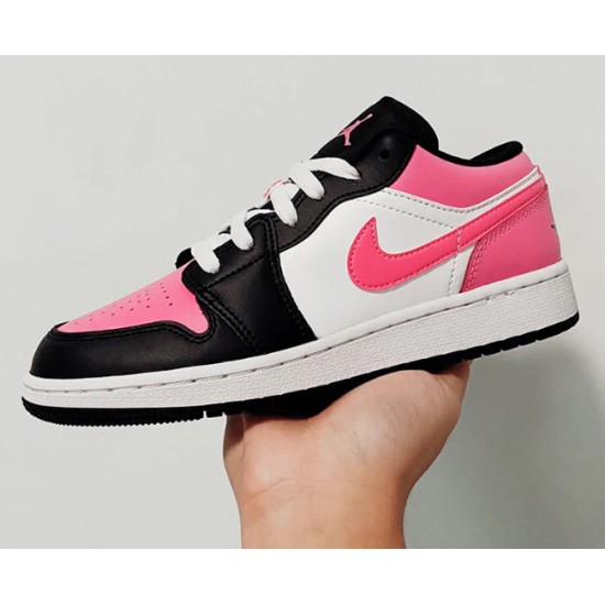 554723-106 Air Jordan 1 Low Pinksicle White/Pinksicle-Black 