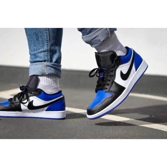 CQ9446-400 Air Jordan 1 Low Royal Toe Sportroyal/White-Black