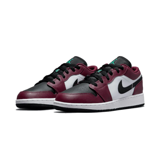 DM0589-635 Air Jordan 1 Low Se Dark Beetroot Black Roma Green Dark Beetroot/Black/Roma Green 