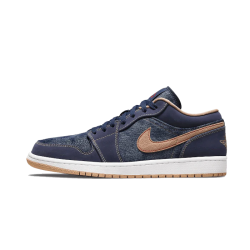 DH1259-400 Air Jordan 1 Low Se Denim Midnightnavy/Universityred/White