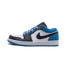 CK3022-004 Air Jordan 1 Low Se Laser Blue Black/Black-Laser Blue-White