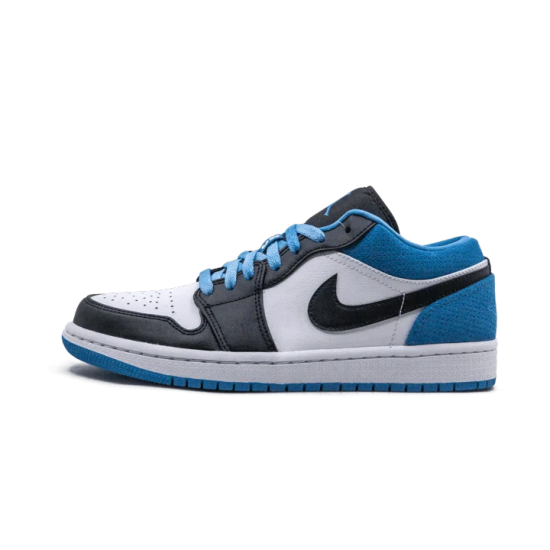 CK3022-004 Air Jordan 1 Low Se Laser Blue Black/Black-Laser Blue-White