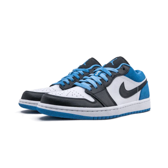 CK3022-004 Air Jordan 1 Low Se Laser Blue Black/Black-Laser Blue-White