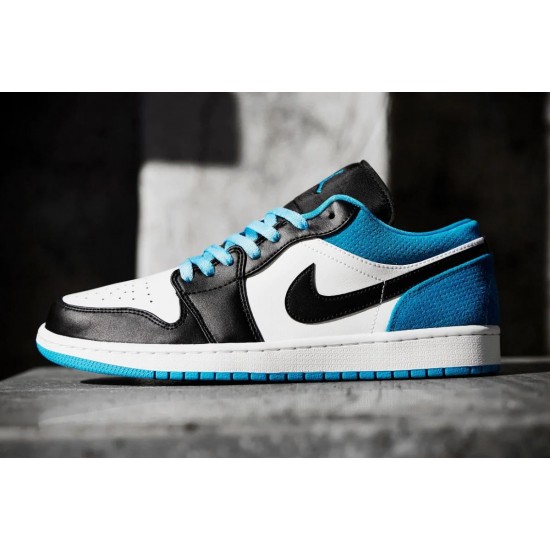 CK3022-004 Air Jordan 1 Low Se Laser Blue Black/Black-Laser Blue-White