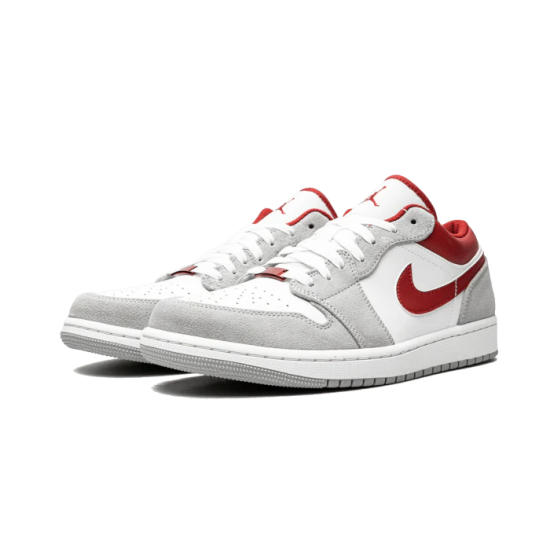 DC6991-016 Air Jordan 1 Low Se Light Smoke Grey Gym Red Light Smoke Grey/White/Gym Red