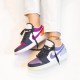 DJ4342-400 Air Jordan 1 Low Se Purple Magenta Cyan Purple/Blue/White